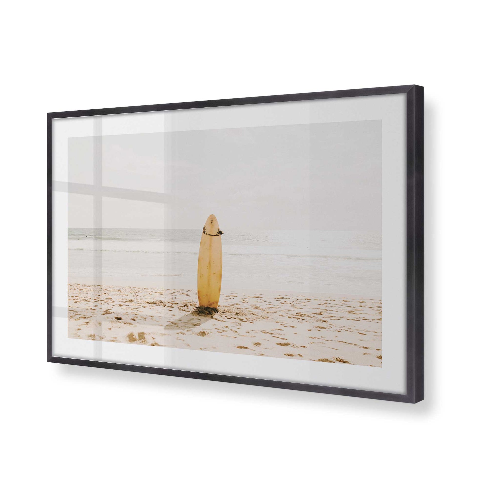 [Color:Weathered Zinc], Picture of art in a Weathered Zinc frame at an angle