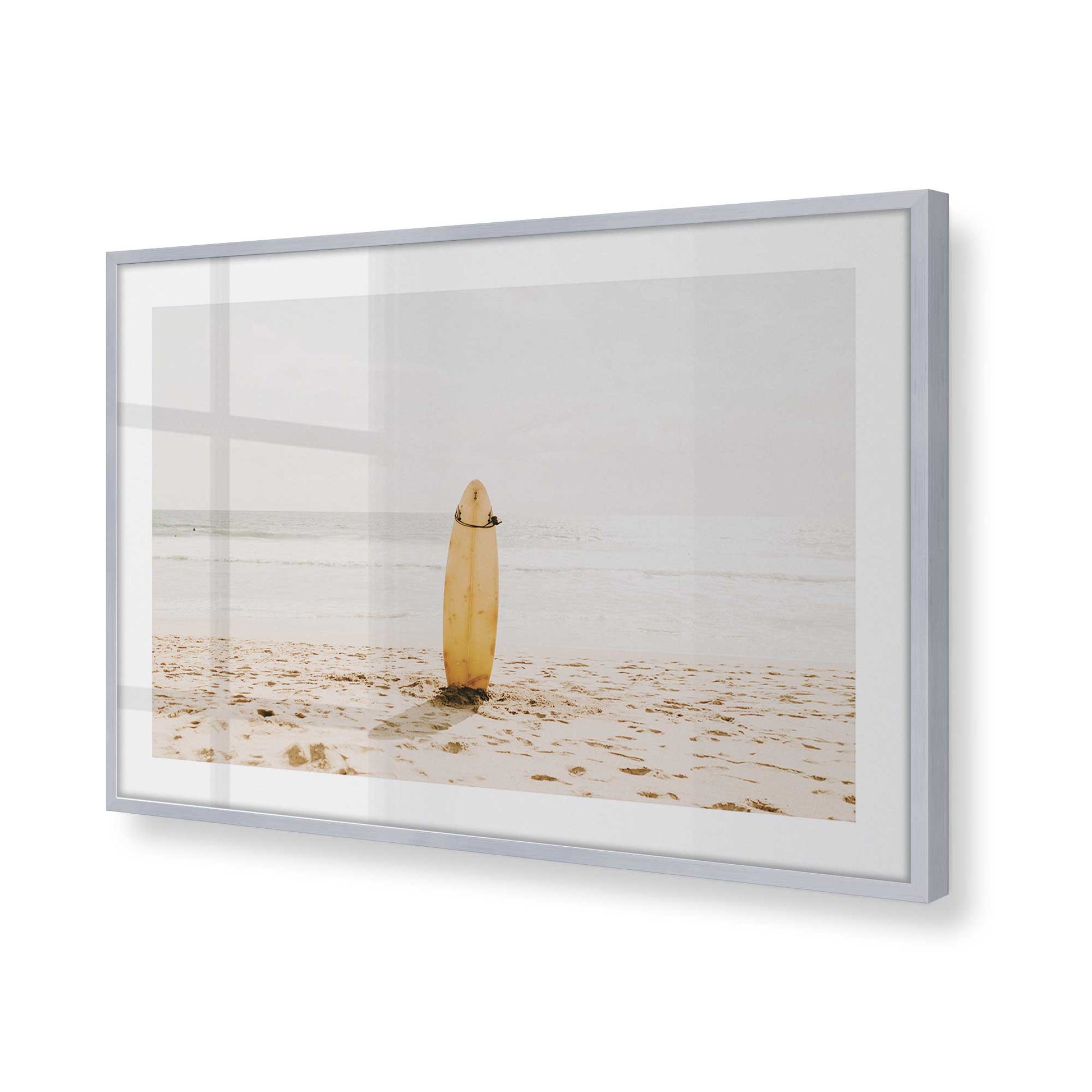 [Color:Polished Chrome], Picture of art in a Polished Chrome frame at an angle