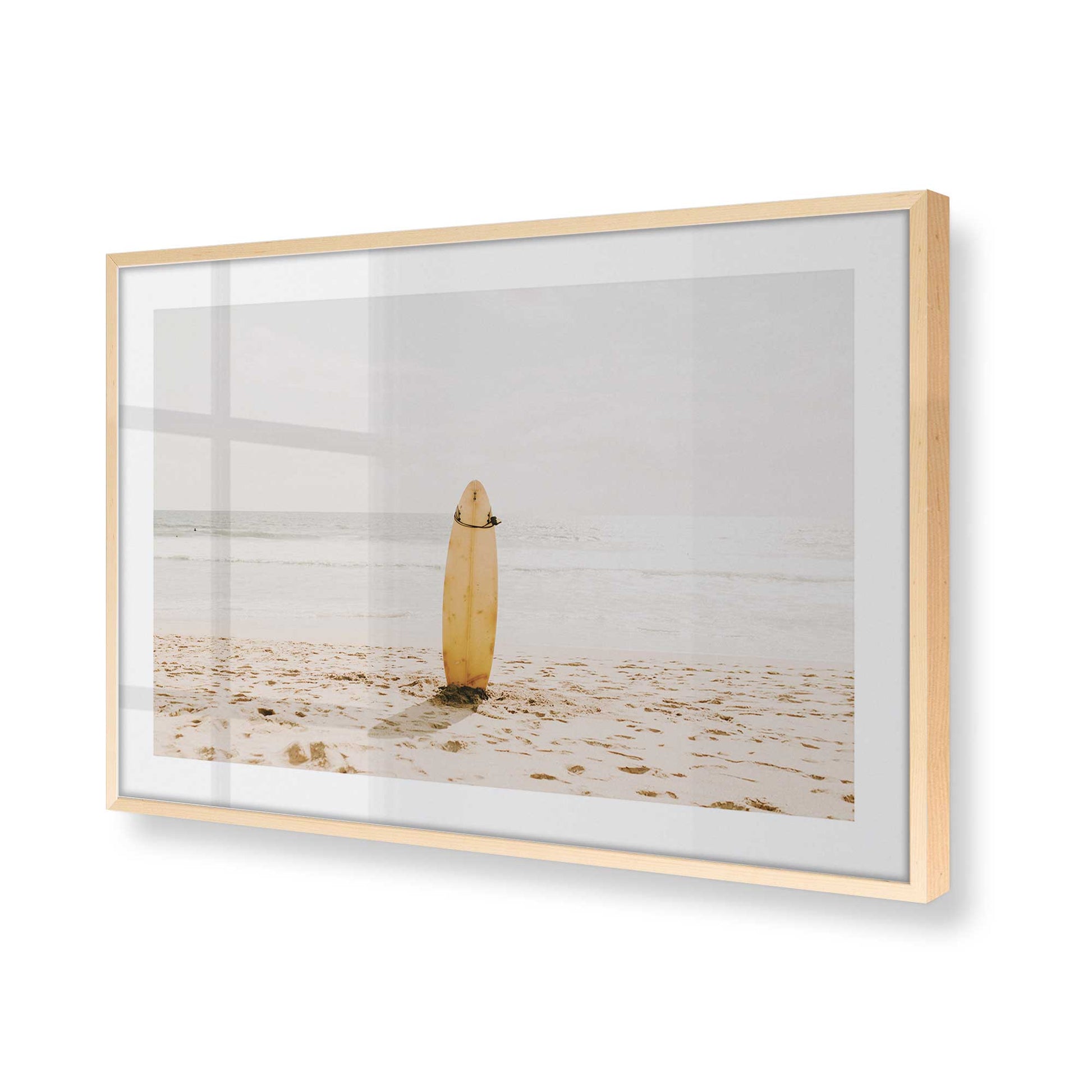 [Color:Raw Maple], Picture of art in a Raw Maple frame at an angle