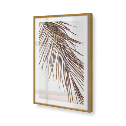 [Color:Polished Gold], Picture of art in a Polished Gold frame at an angle