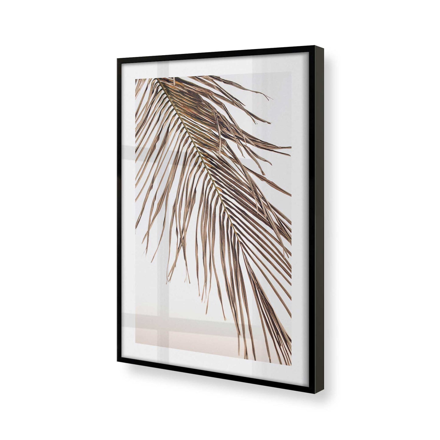 [Color:Satin Black], Picture of art in a Satin Black frame at an angle