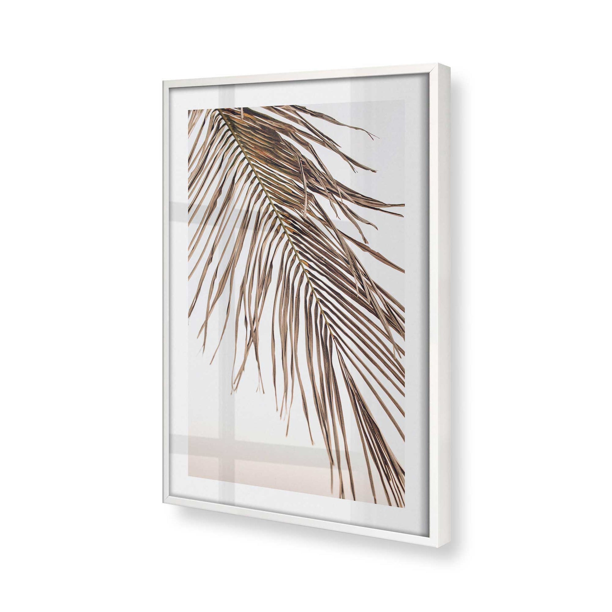 [Color:Opaque White], Picture of art in a Opaque White frame at an angle