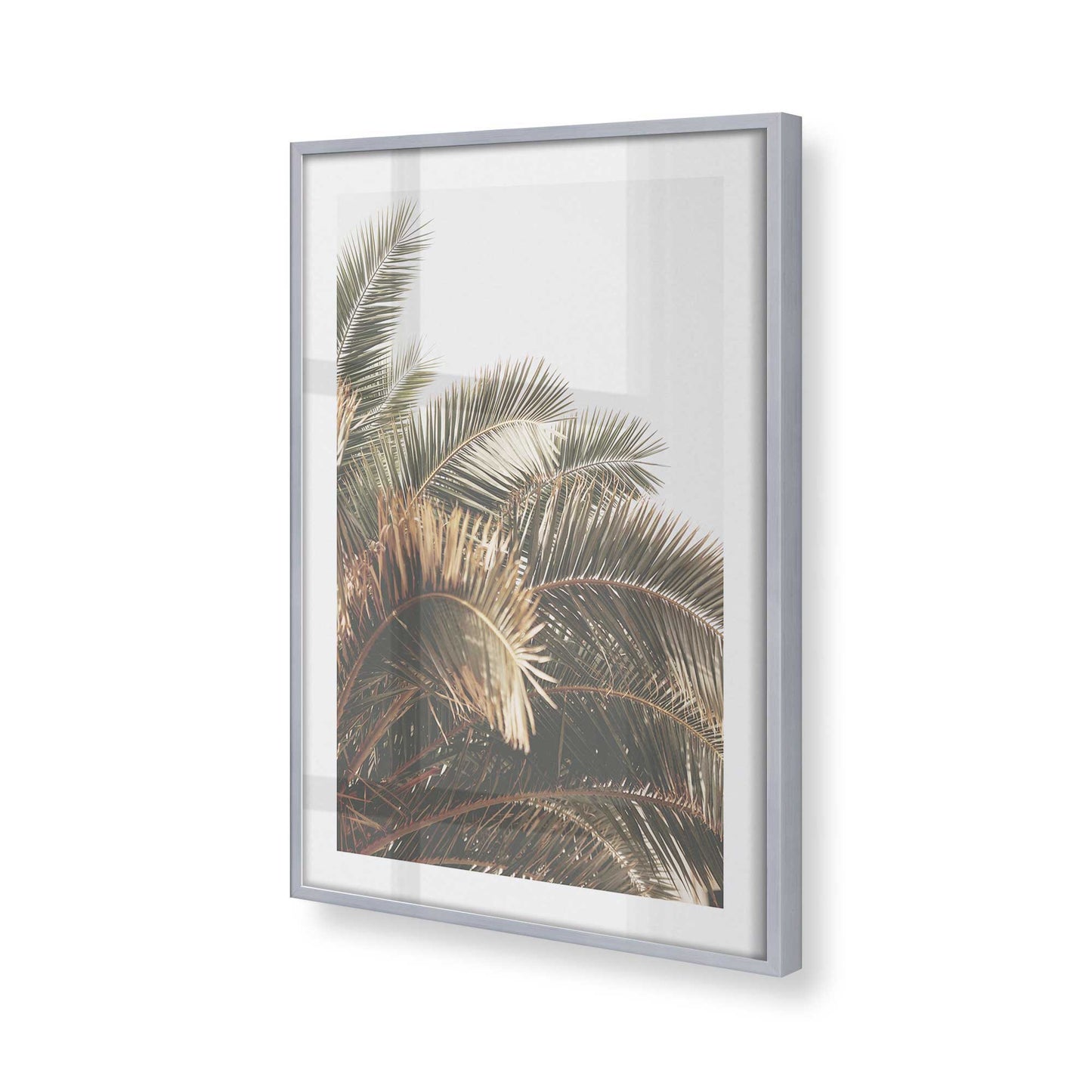 [Color:Polished Chrome], Picture of art in a Polished Chrome frame at an angle