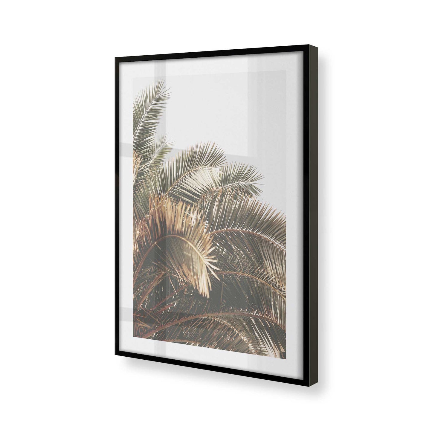 [Color:Satin Black], Picture of art in a Satin Black frame at an angle