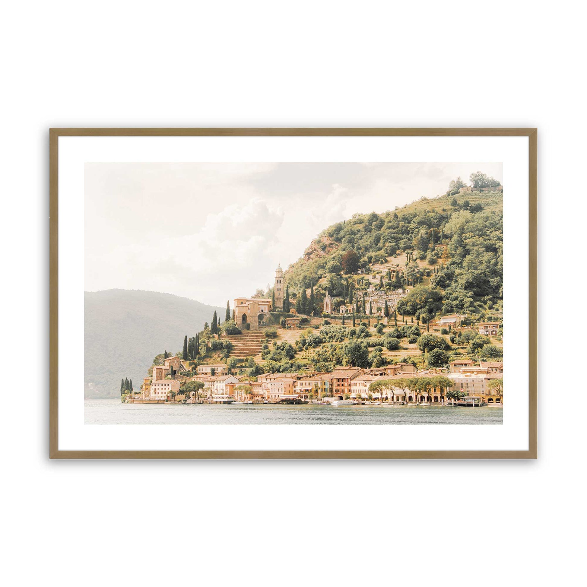 [Color:Brushed Gold], Picture of art in a Brushed Gold frame