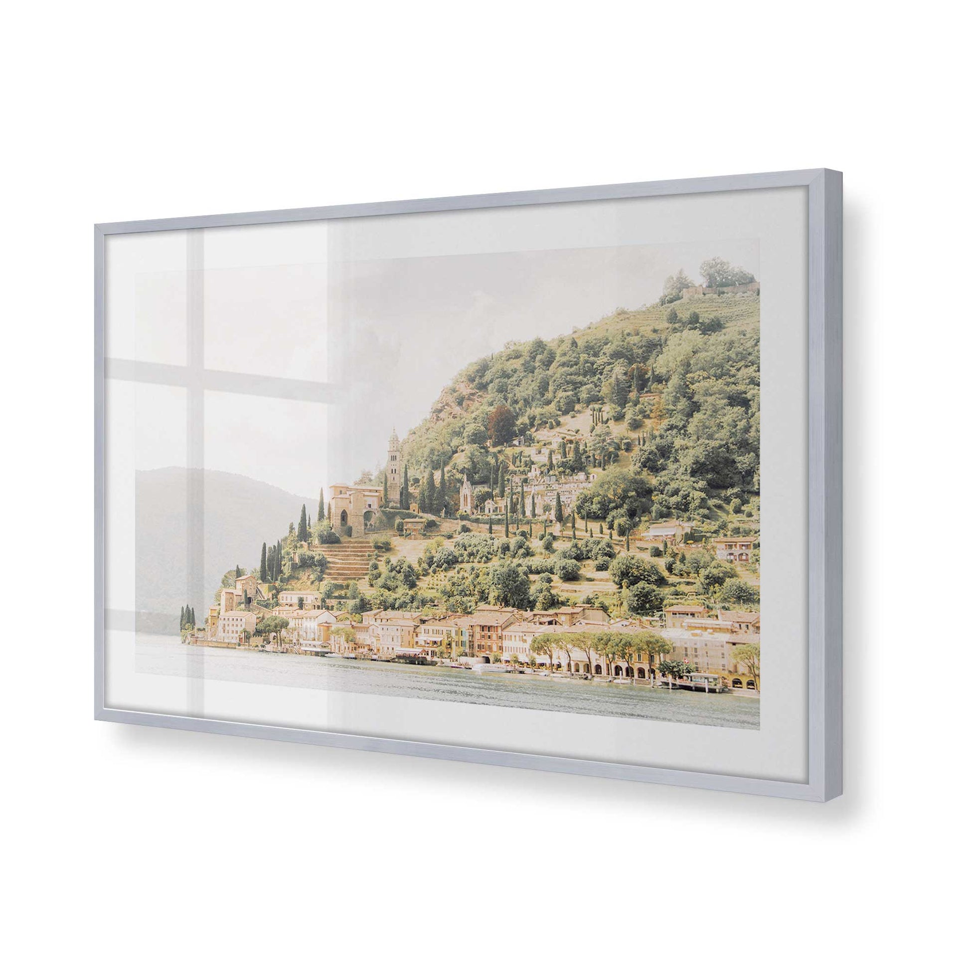 [Color:Polished Chrome], Picture of art in a Polished Chrome frame at an angle