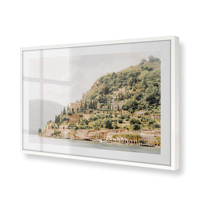 [Color:Opaque White], Picture of art in a Opaque White frame at an angle