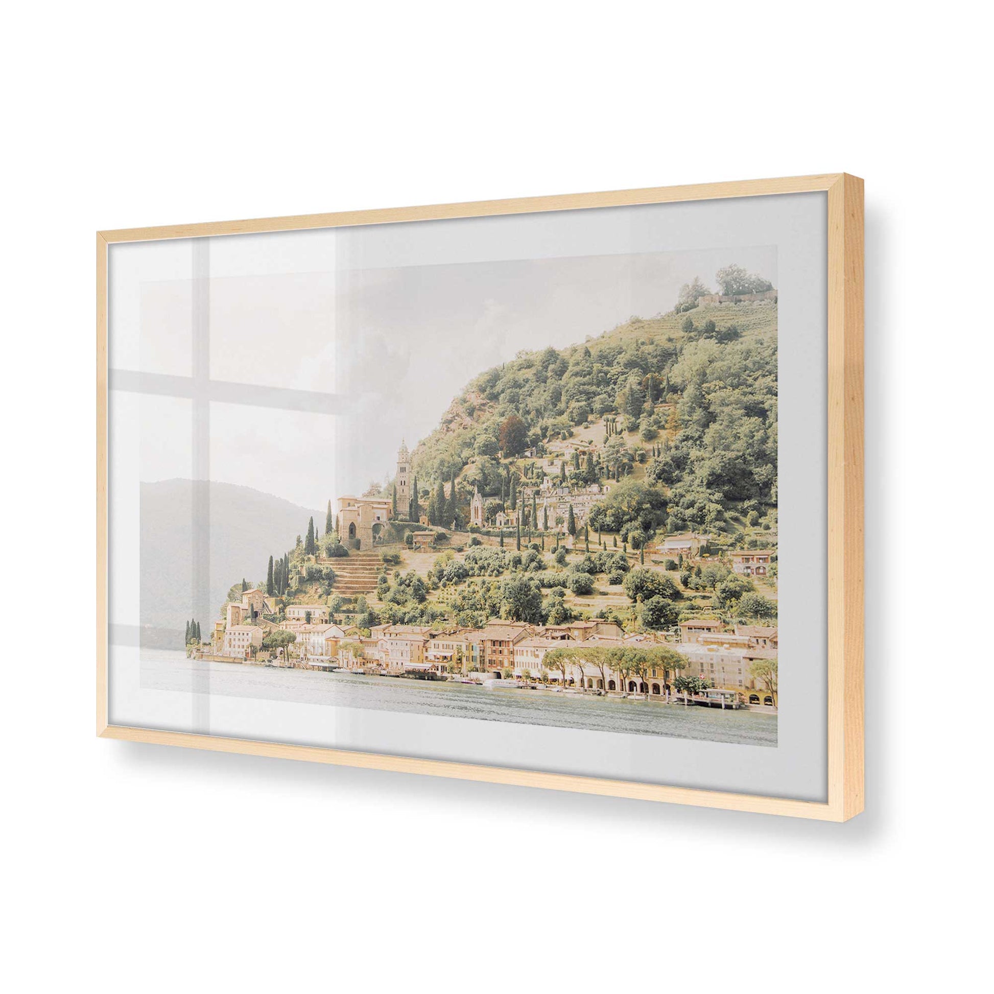 [Color:Raw Maple], Picture of art in a Raw Maple frame at an angle