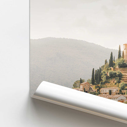 Hillside Tranquil Retreat Promotional Rolled Print