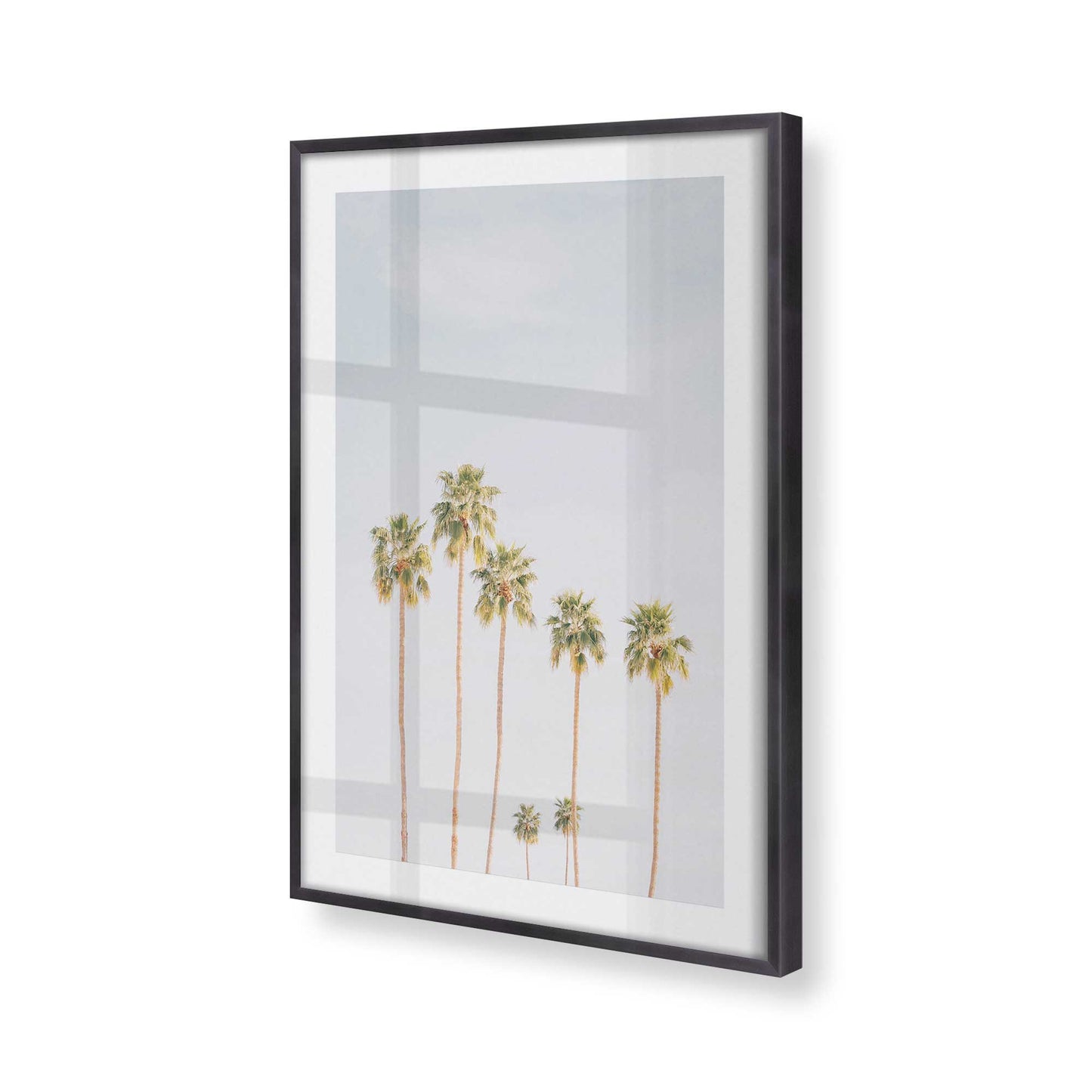 [Color:Weathered Zinc], Picture of art in a Weathered Zinc frame at an angle