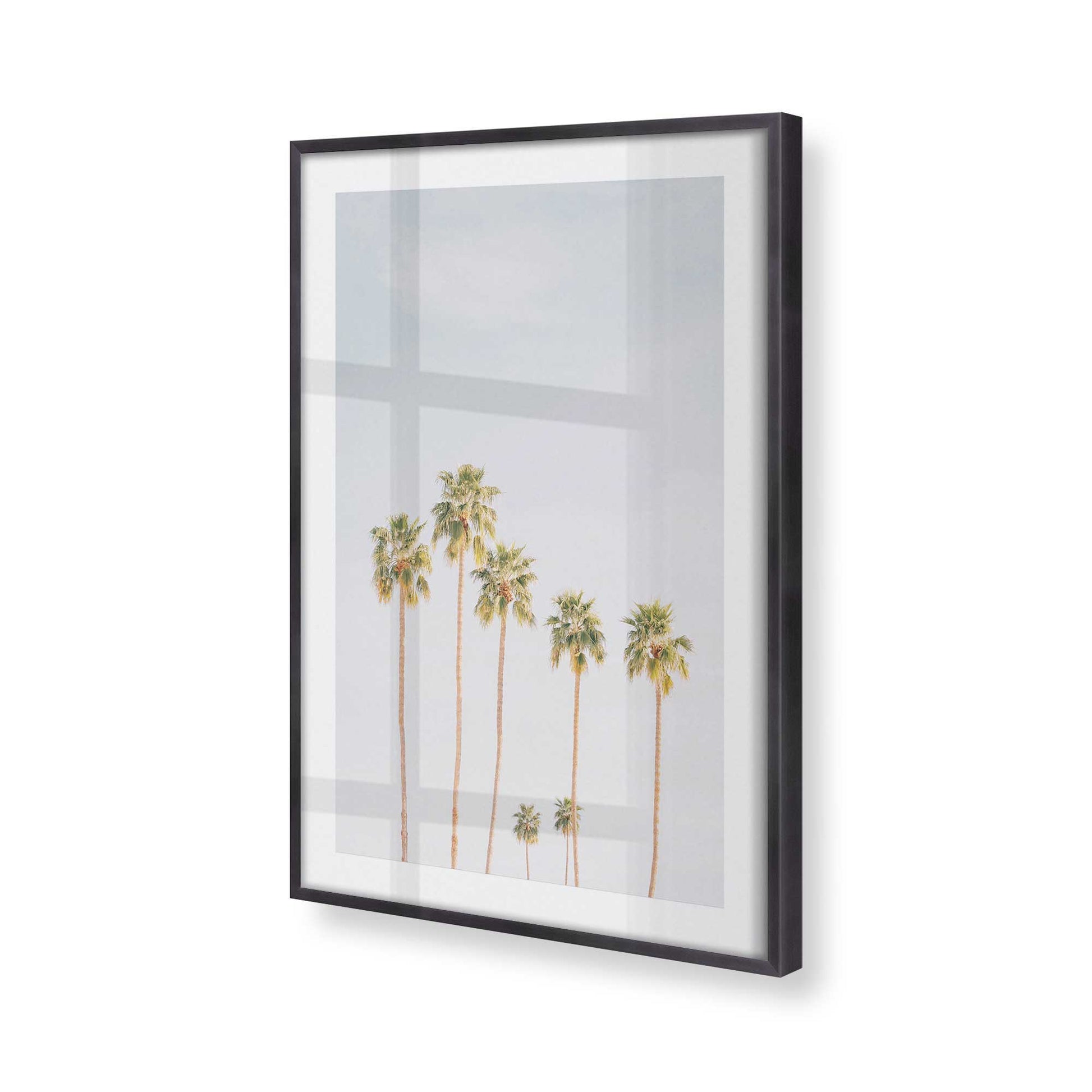 [Color:Weathered Zinc], Picture of art in a Weathered Zinc frame at an angle