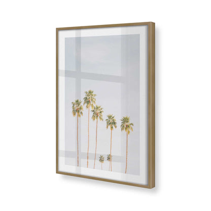 [Color:Brushed Gold], Picture of art in a Brushed Gold frame at an angle