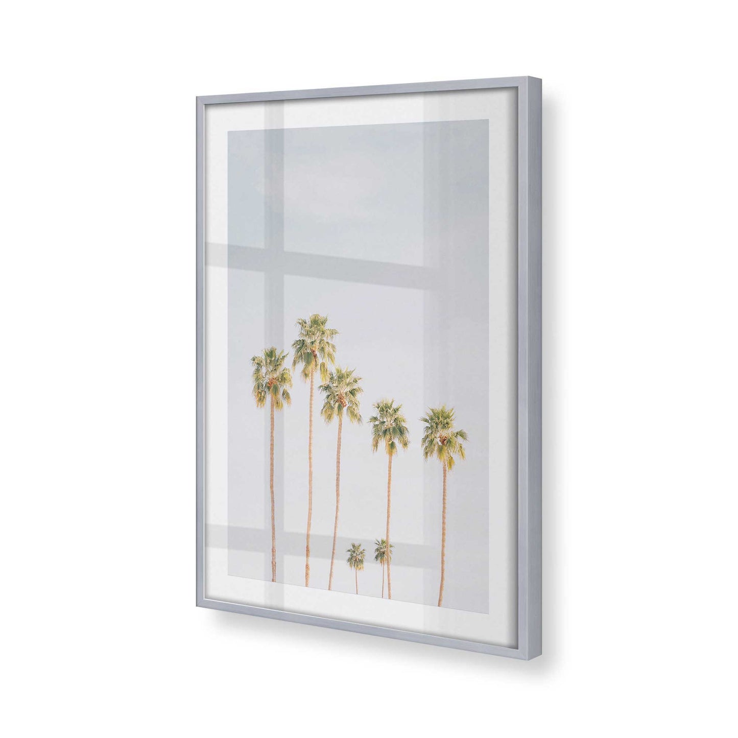 [Color:Polished Chrome], Picture of art in a Polished Chrome frame at an angle