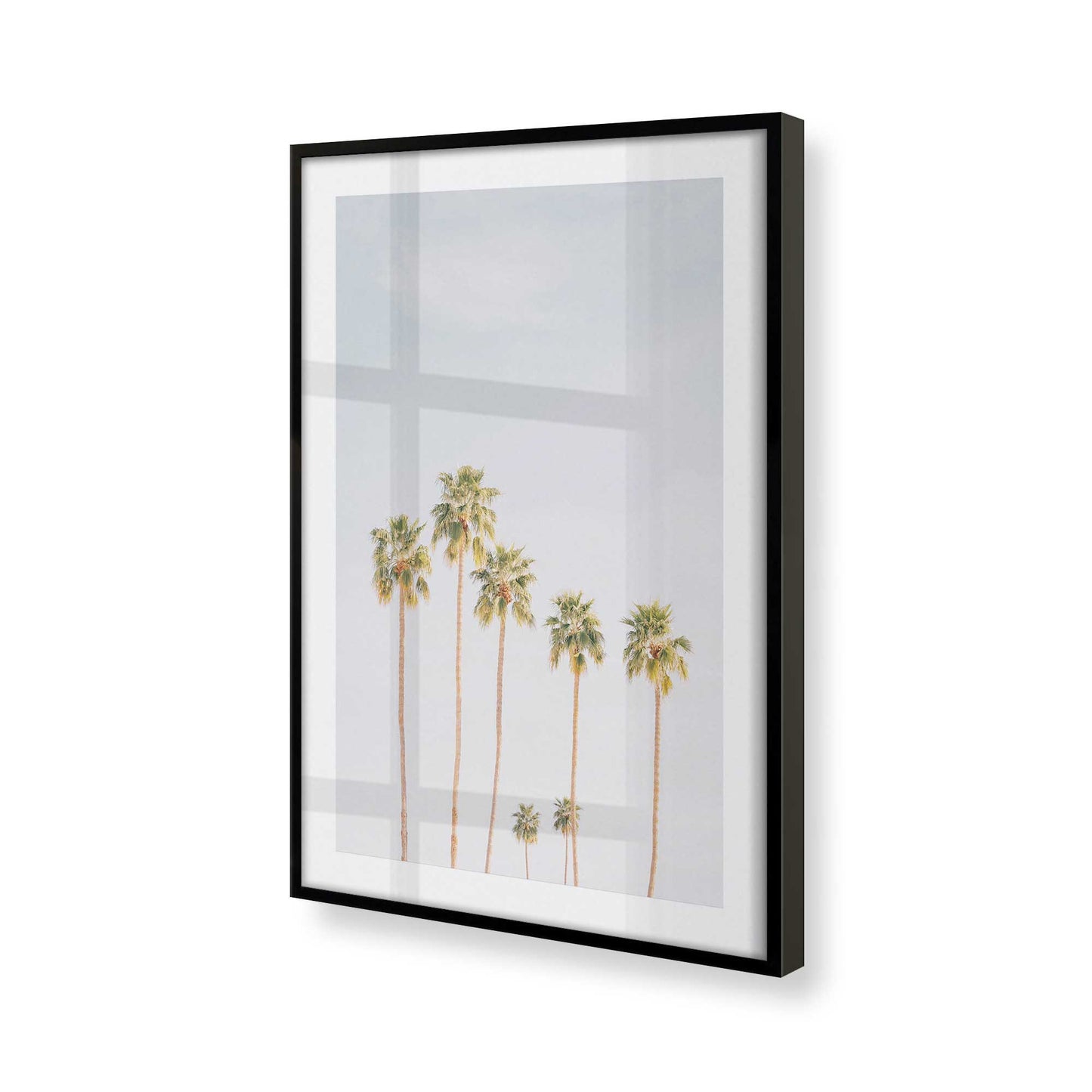 [Color:Satin Black], Picture of art in a Satin Black frame at an angle