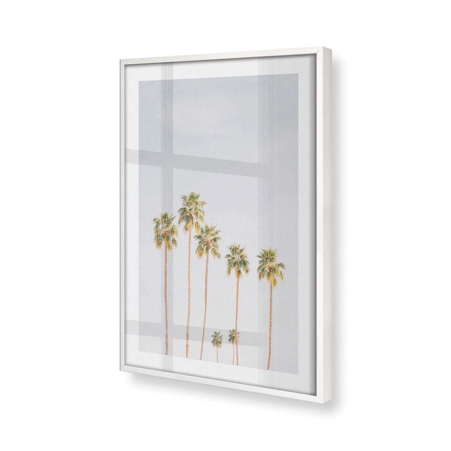 [Color:Opaque White], Picture of art in a Opaque White frame at an angle