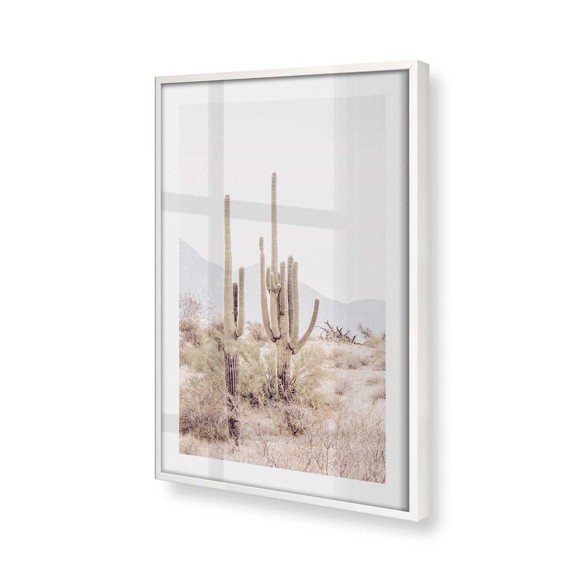 [Color:Opaque White], Picture of art in a Opaque White frame at an angle