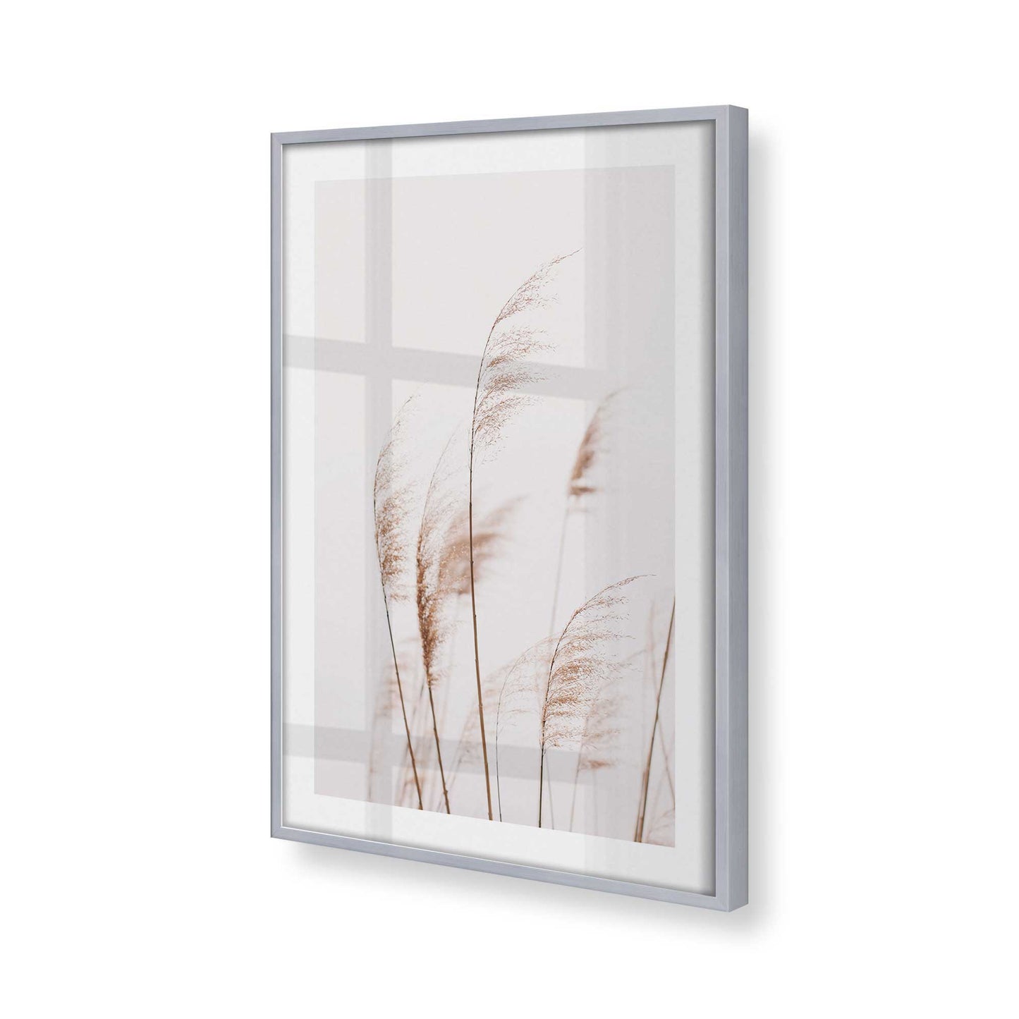 [Color:Polished Chrome], Picture of art in a Polished Chrome frame at an angle