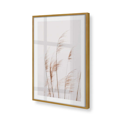 [Color:Polished Gold], Picture of art in a Polished Gold frame at an angle