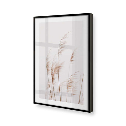 [Color:Satin Black], Picture of art in a Satin Black frame at an angle