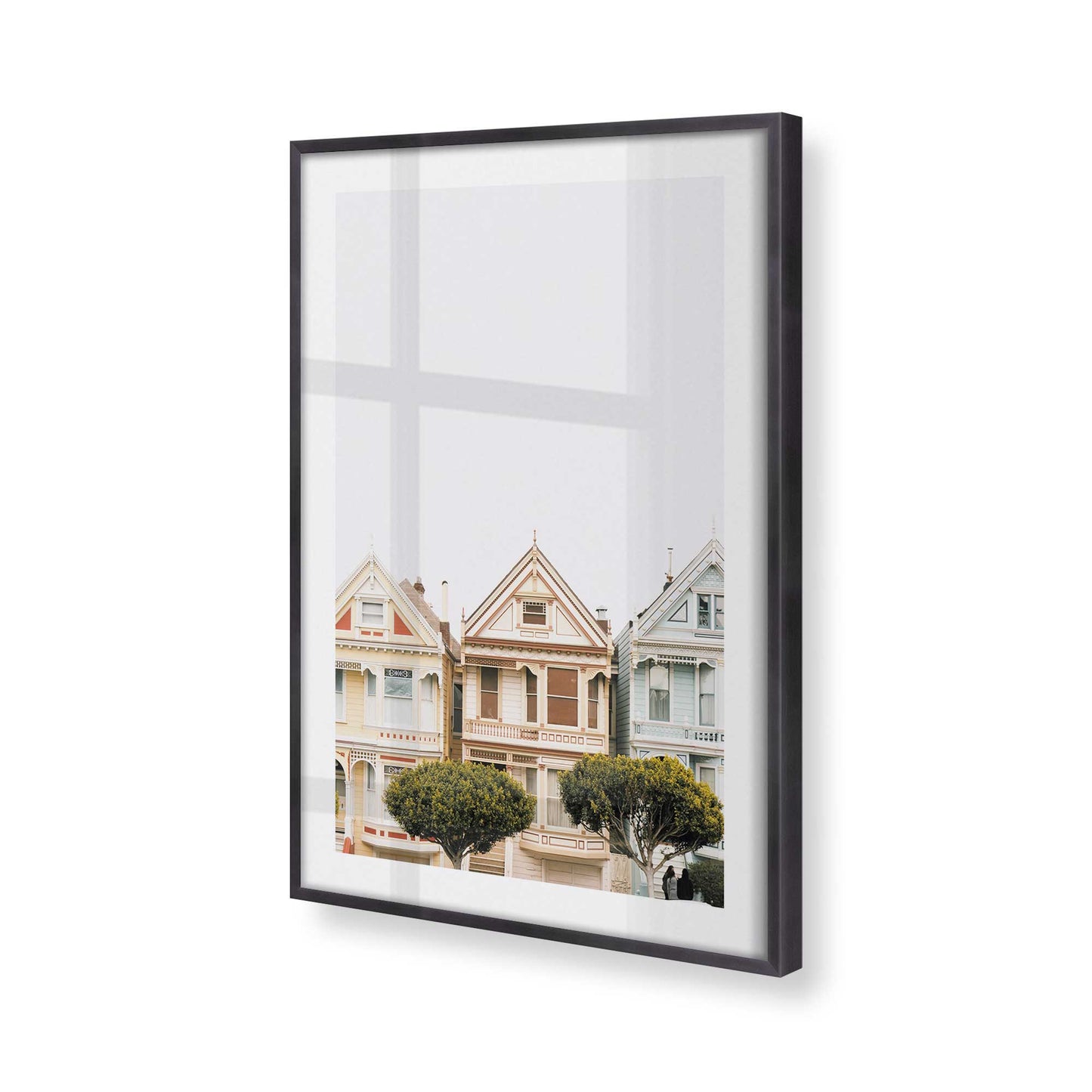 [Color:Weathered Zinc], Picture of art in a Weathered Zinc frame at an angle