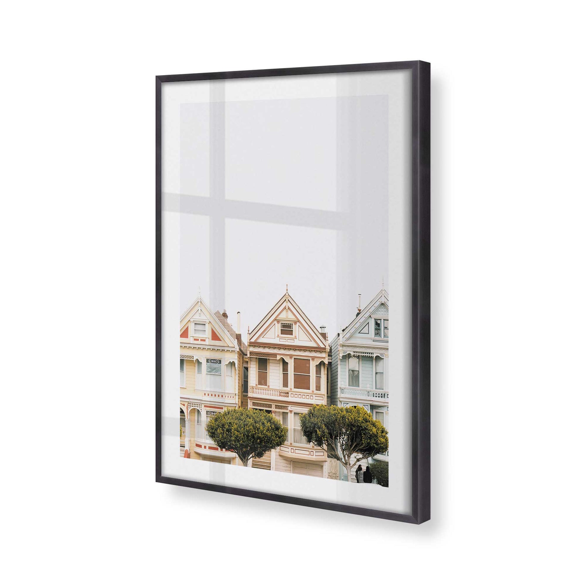 [Color:Weathered Zinc], Picture of art in a Weathered Zinc frame at an angle