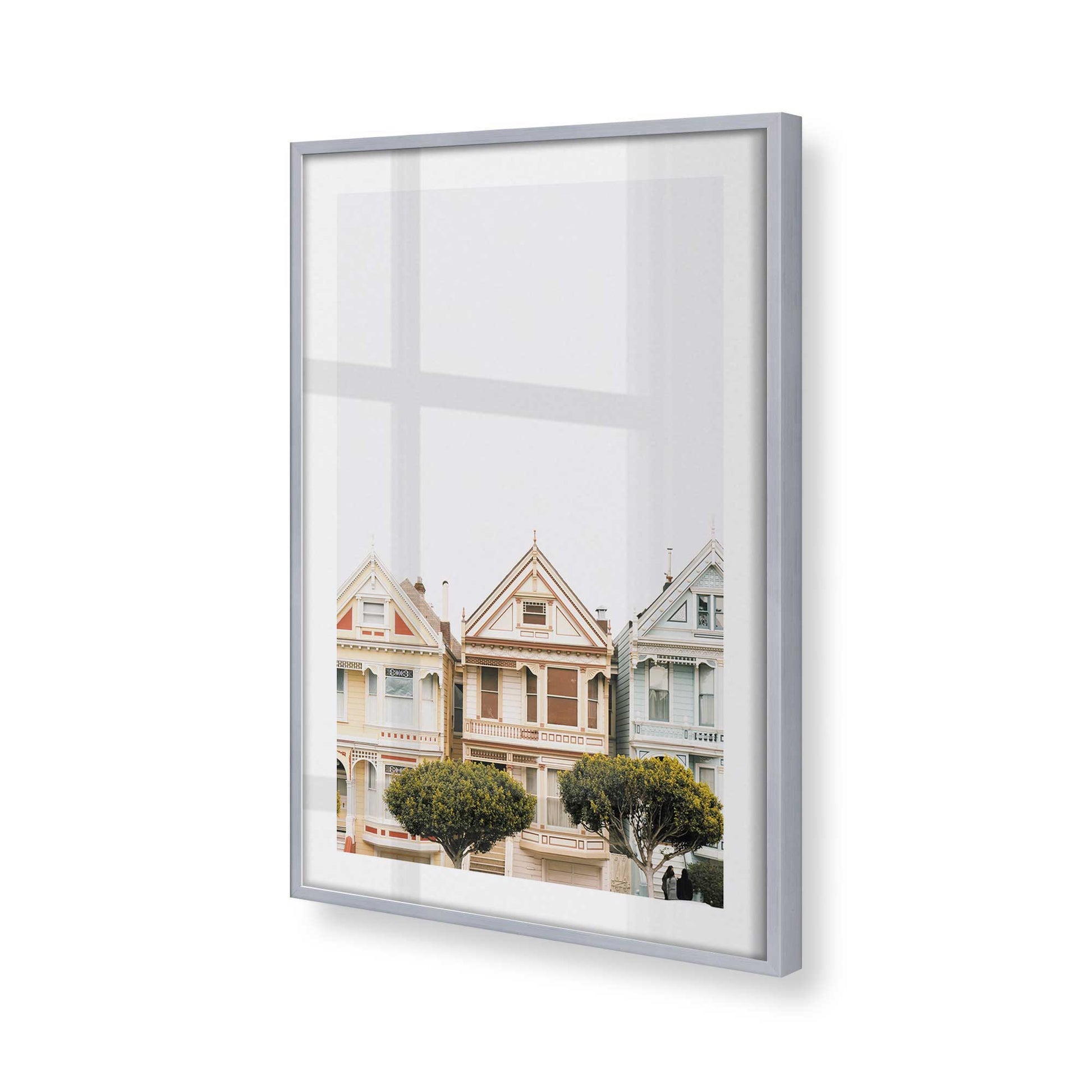 [Color:Polished Chrome], Picture of art in a Polished Chrome frame at an angle