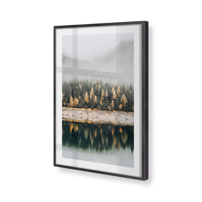 [Color:Weathered Zinc], Picture of art in a Weathered Zinc frame at an angle