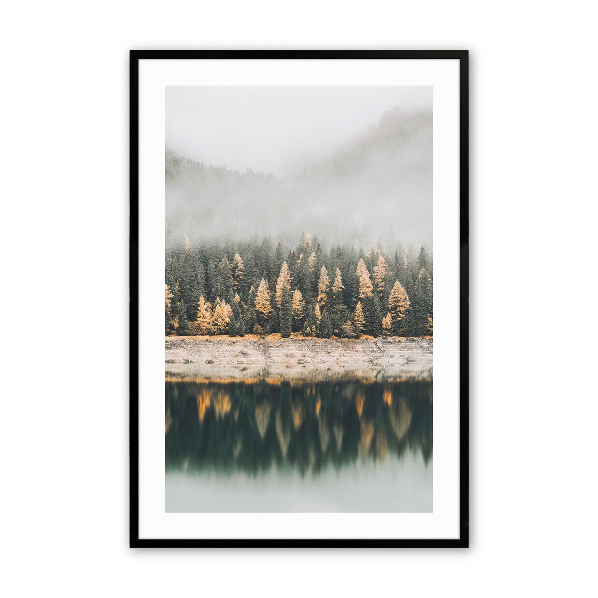[Color:Satin Black], Picture of art in a Satin Black frame