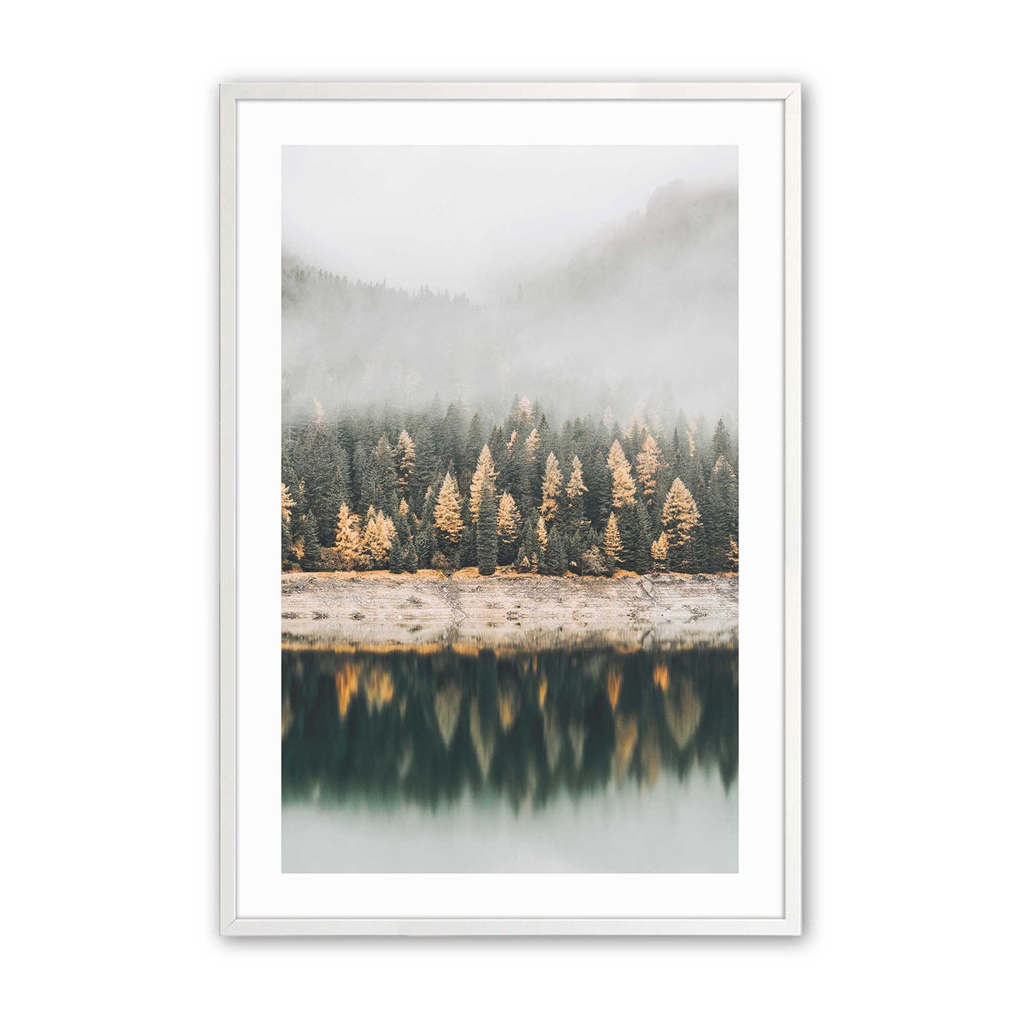 [Color:Opaque White], Picture of art in a Opaque White frame