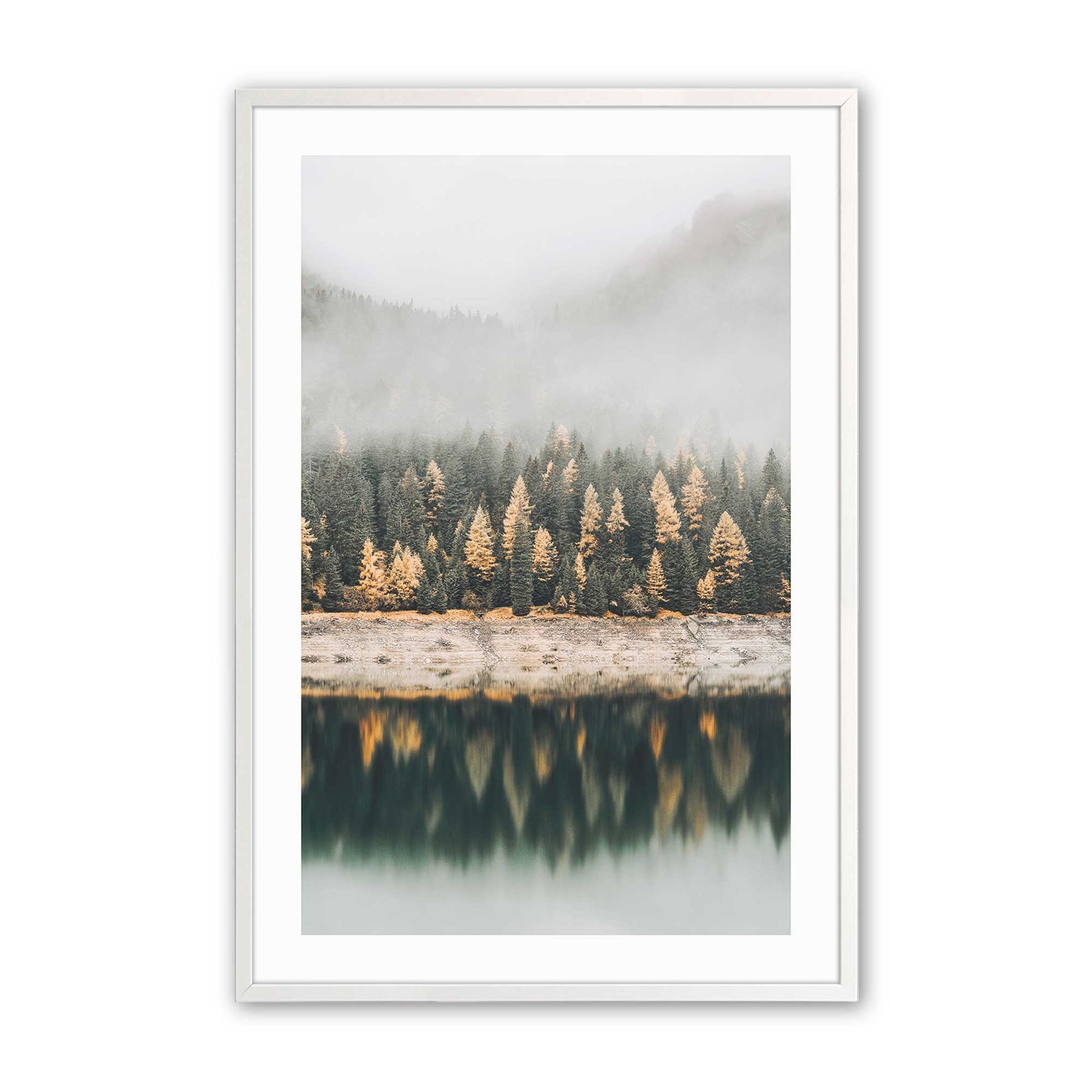 [Color:Opaque White], Picture of art in a Opaque White frame