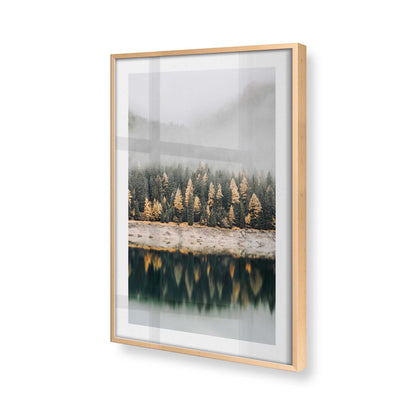 [Color:Raw Maple], Picture of art in a Raw Maple frame at an angle