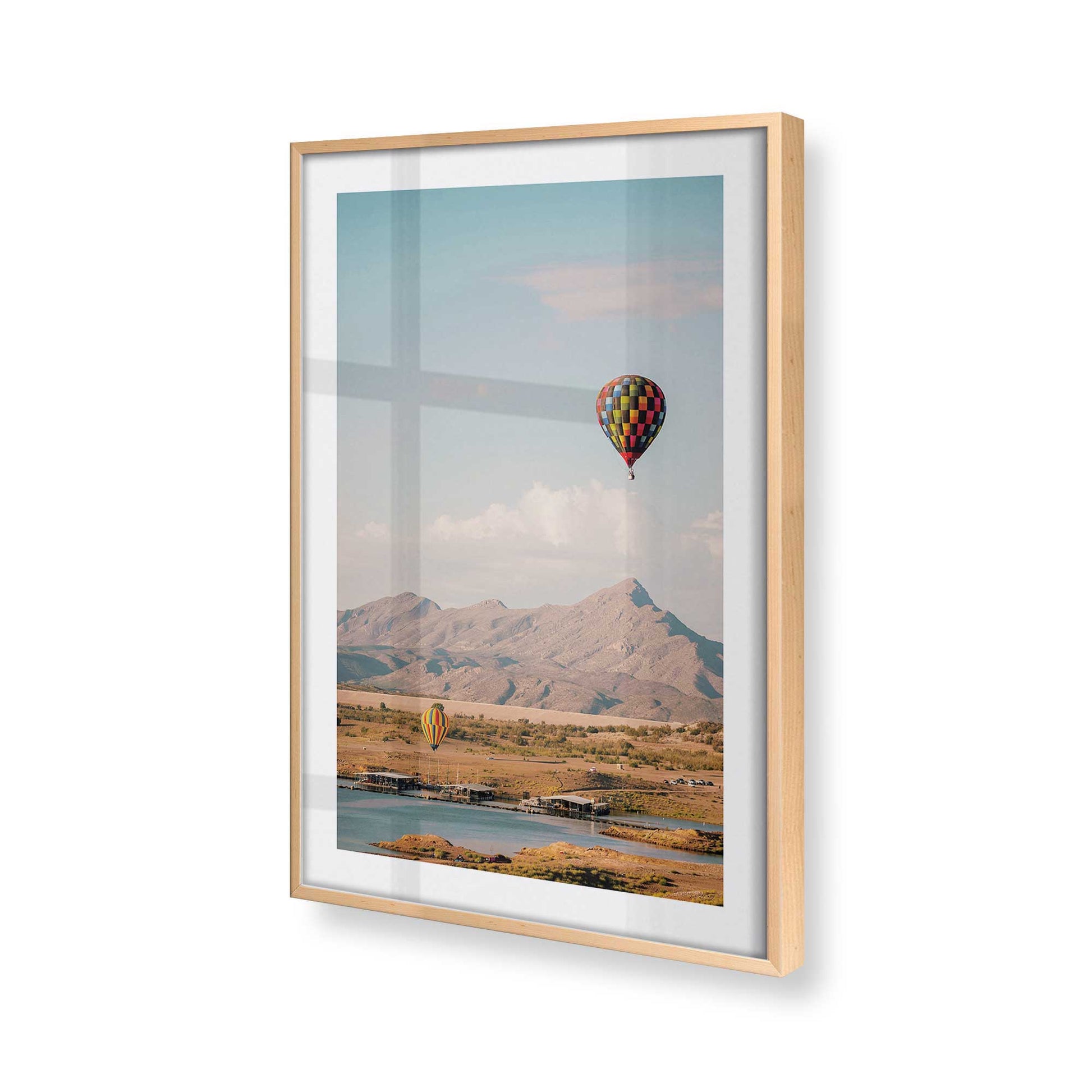 [Color:Raw Maple], Picture of art in a Raw Maple frame at an angle