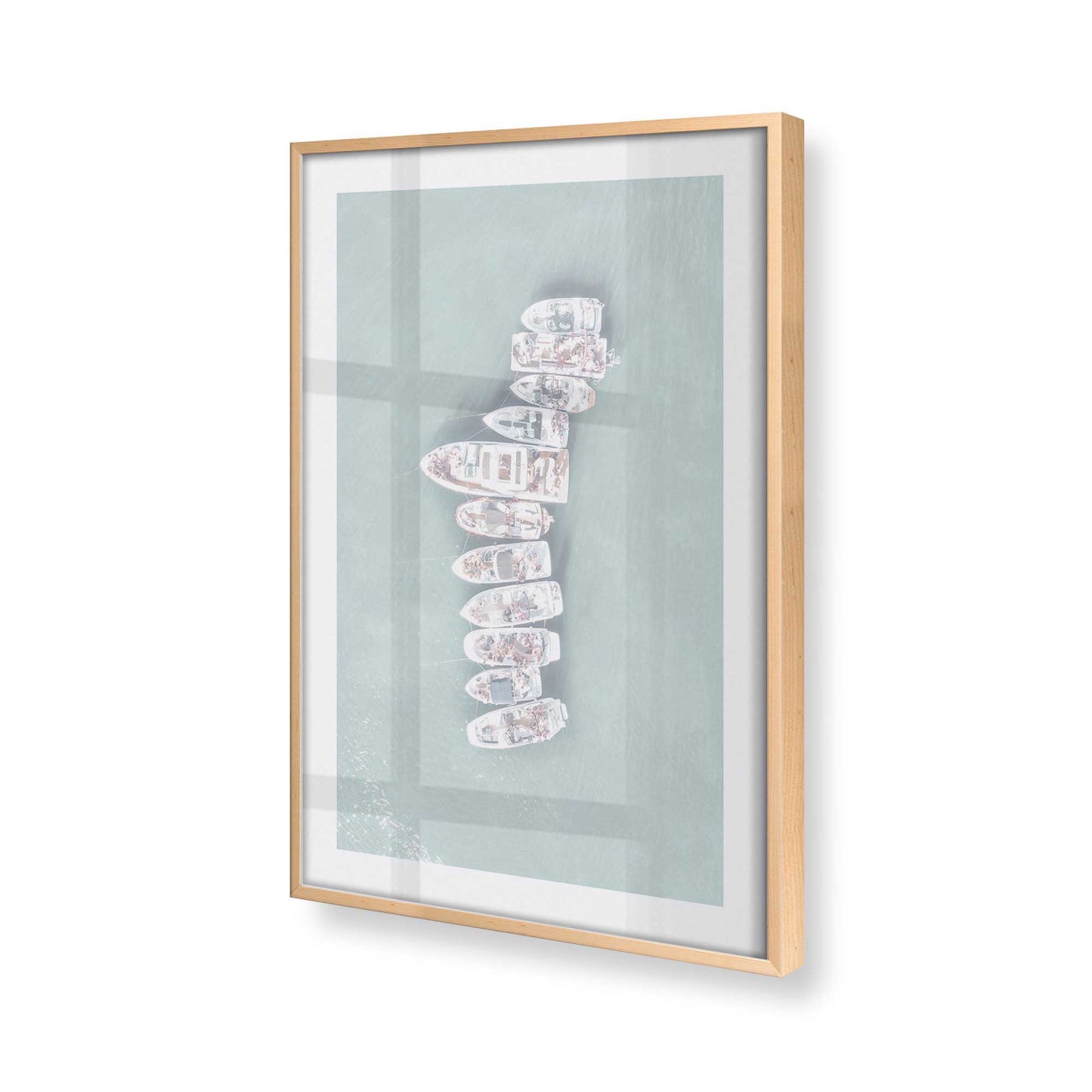 [Color:Raw Maple], Picture of art in a Raw Maple frame at an angle