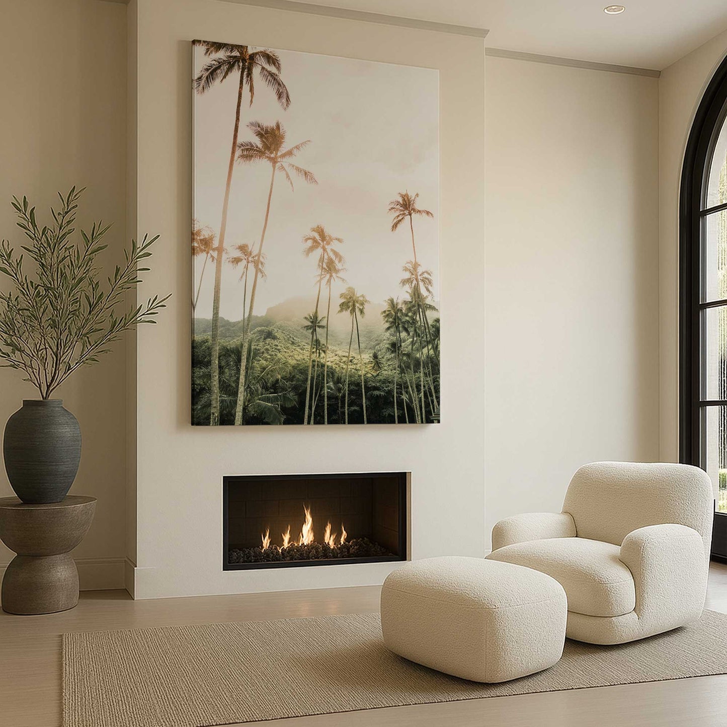 [Color:Stretched Canvas], Picture of art in a room