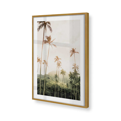[Color:Polished Gold], Picture of art in a Polished Gold frame at an angle