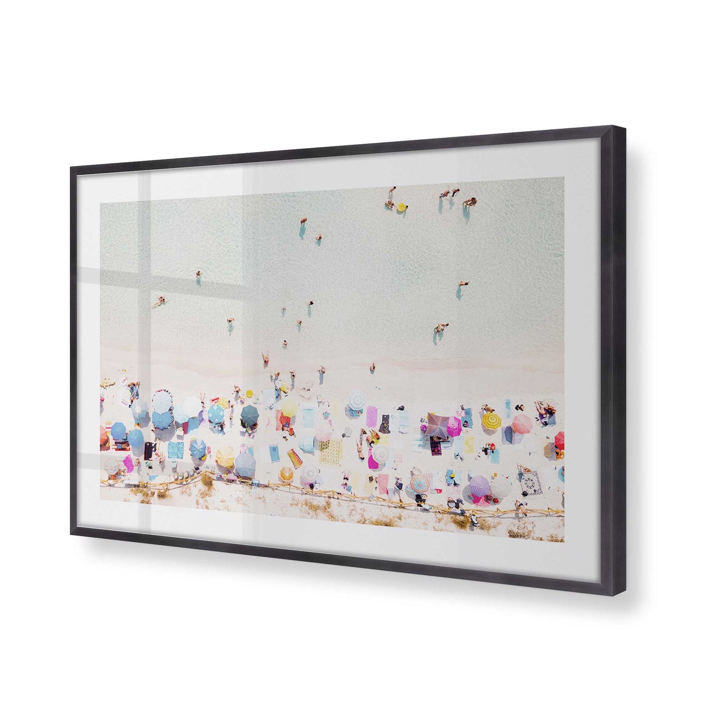 [Color:Weathered Zinc], Picture of art in a Weathered Zinc frame of the corner