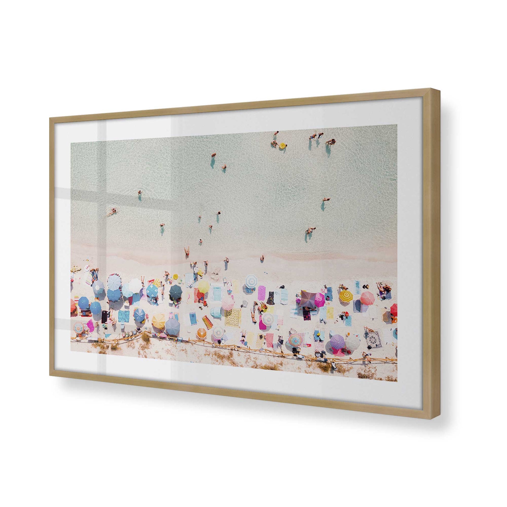 [Color:Brushed Gold], Picture of art in a Brushed Gold frame of the corner