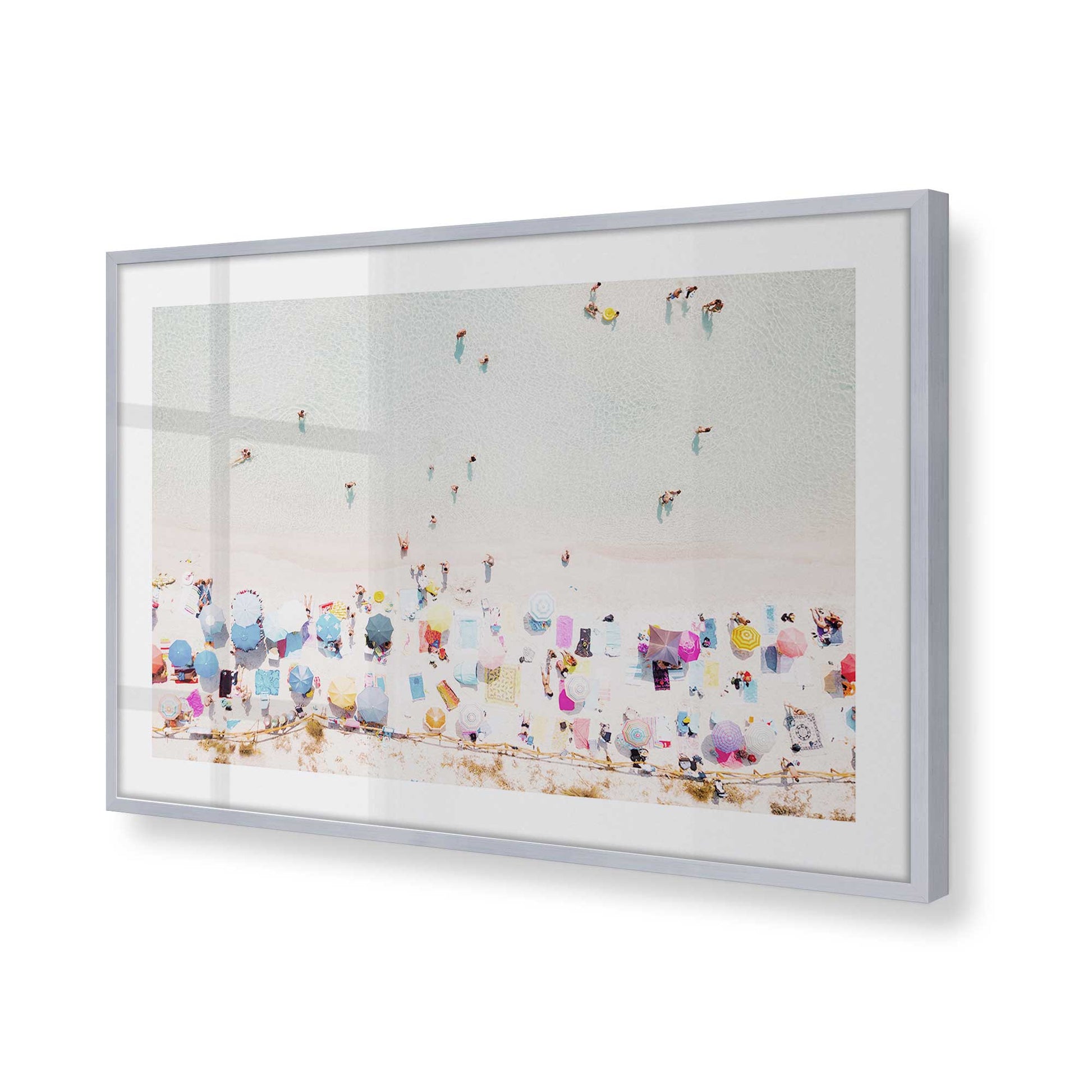 [Color:Polished Chrome], Picture of art in a Polished Chrome frame of the corner