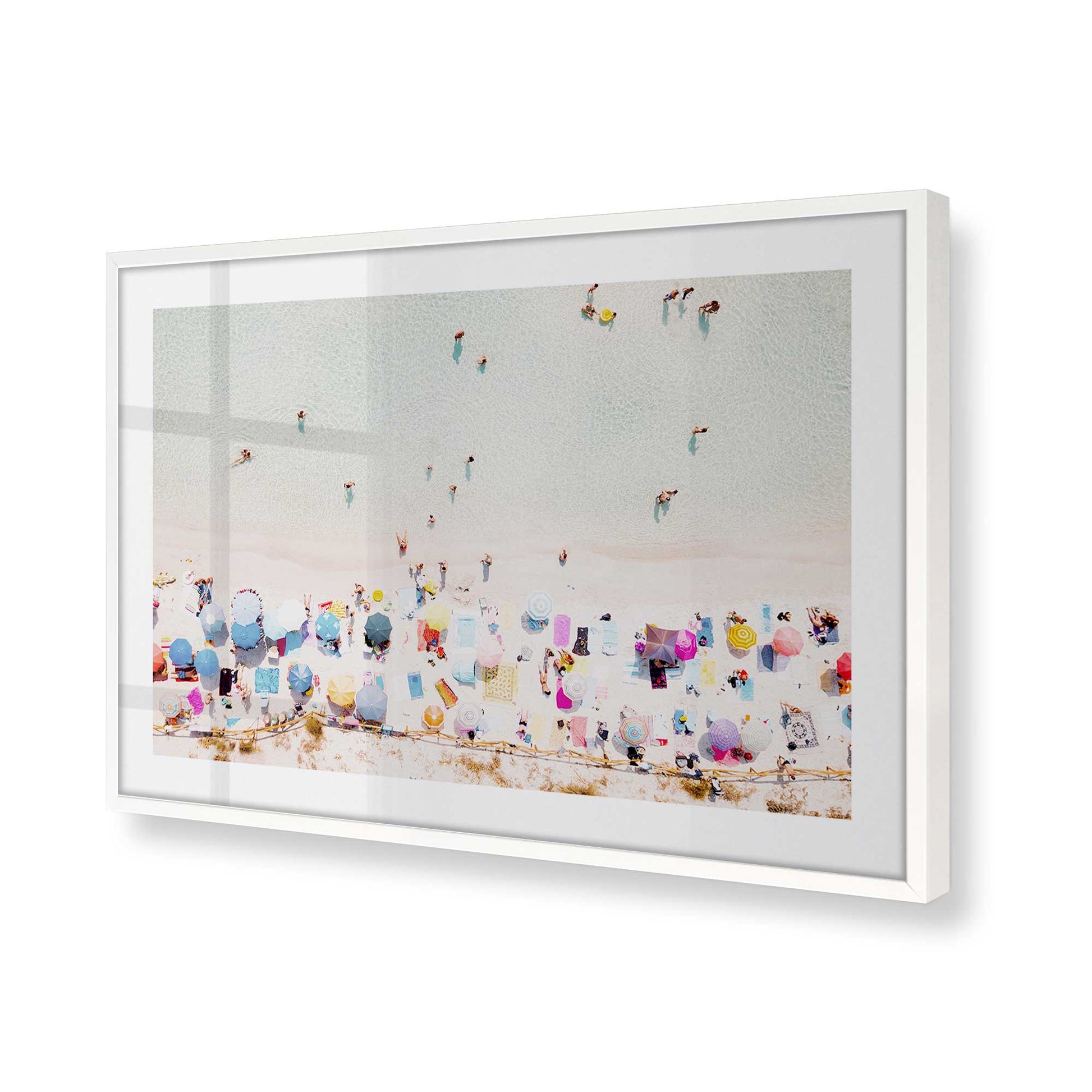 [Color:Opaque White], Picture of art in a Opaque White frame of the corner