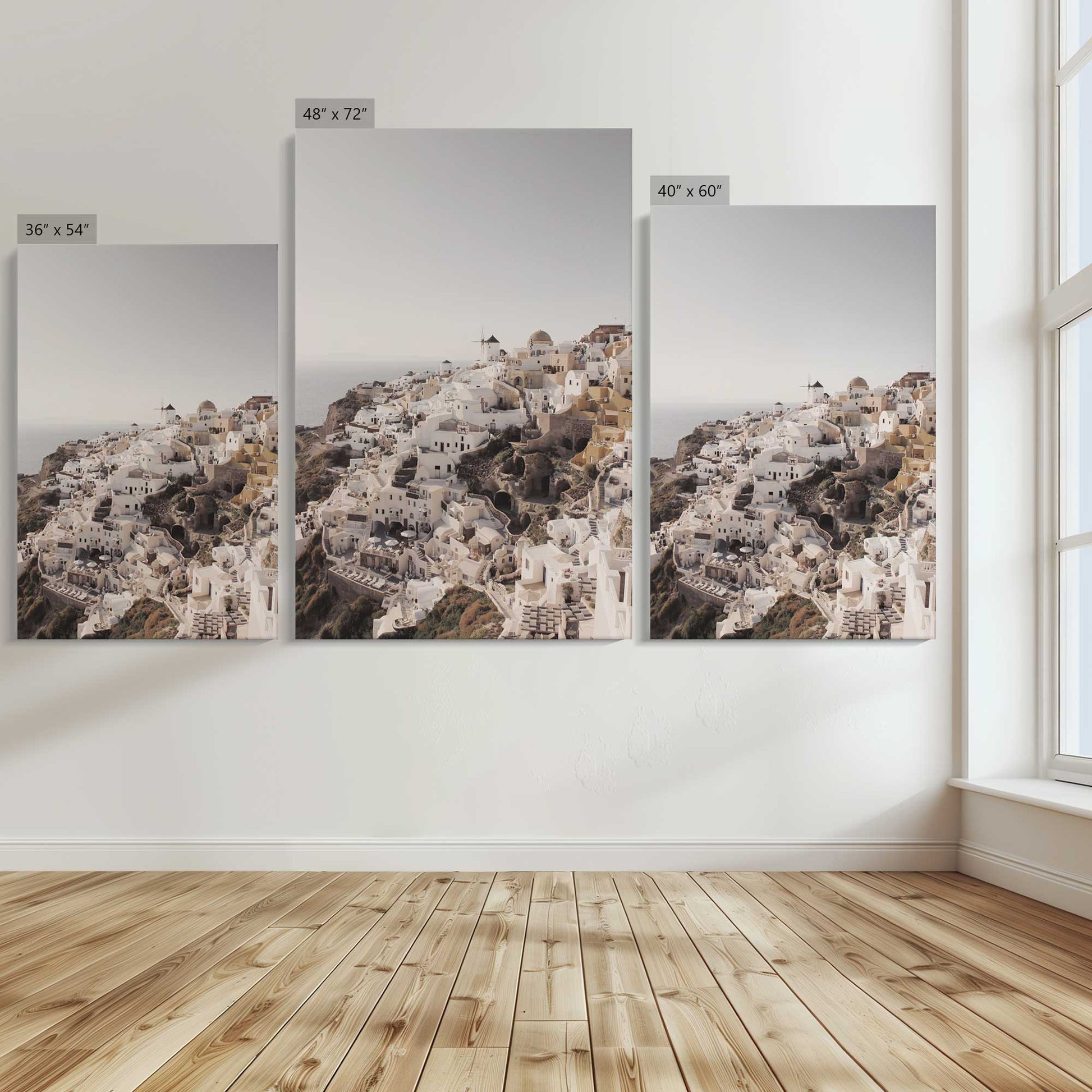 [Color:Stretched Canvas], Image showing the size comparisons