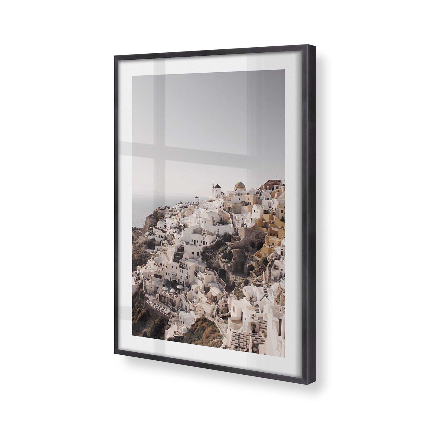 [Color:Weathered Zinc], Picture of art in a Weathered Zinc frame of the corner