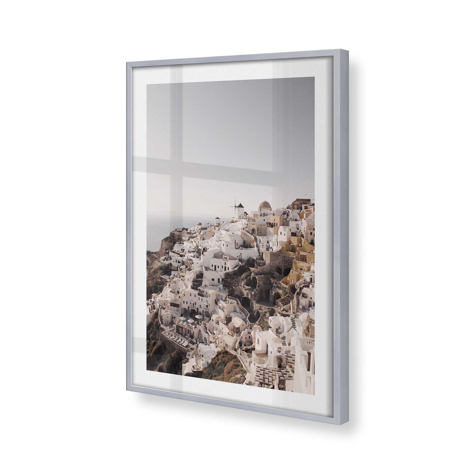 [Color:Polished Chrome], Picture of art in a Polished Chrome frame of the corner