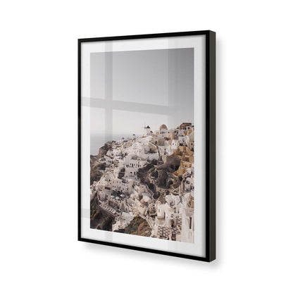 [Color:Satin Black], Picture of art in a Satin Black frame of the corner
