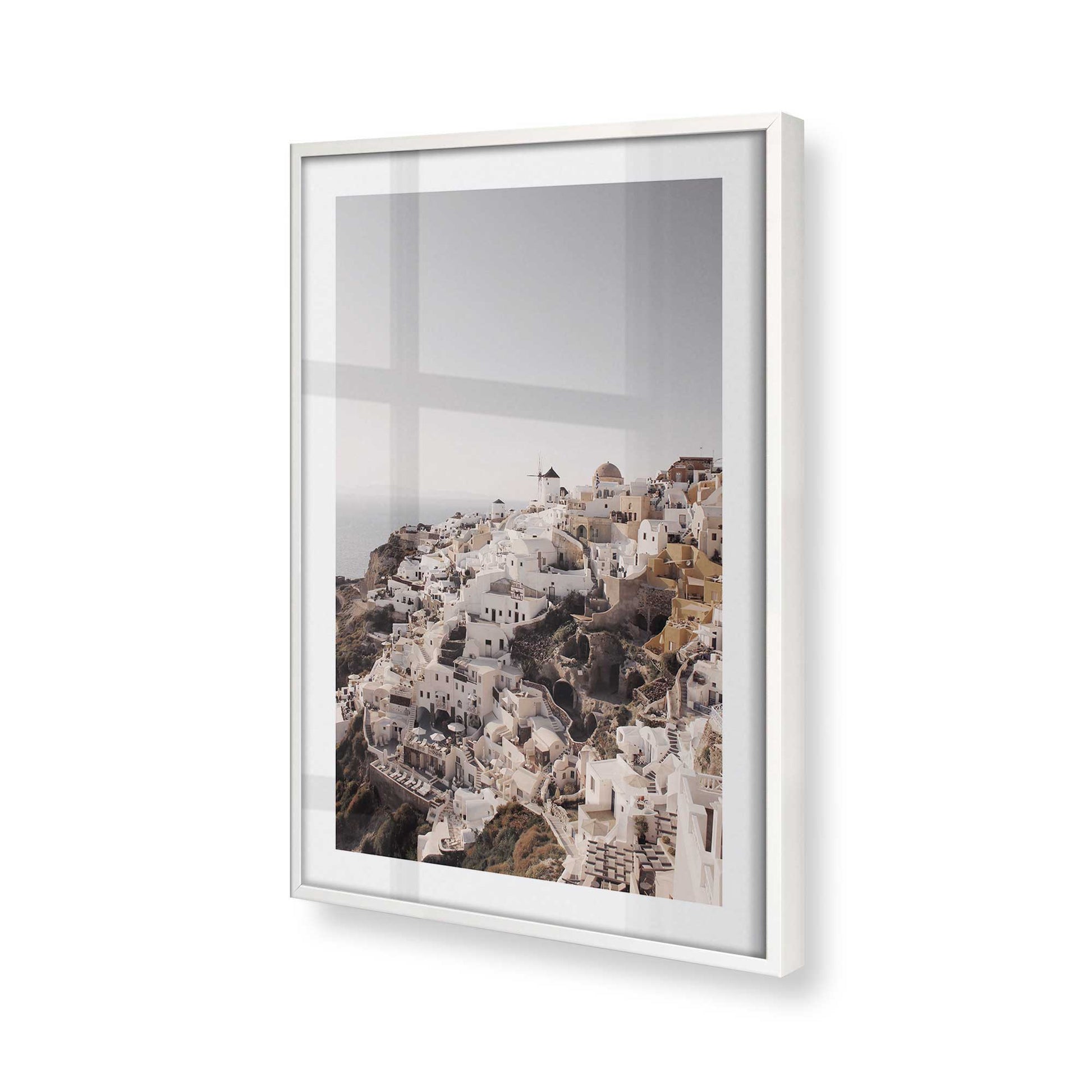 [Color:Opaque White], Picture of art in a Opaque White frame of the corner