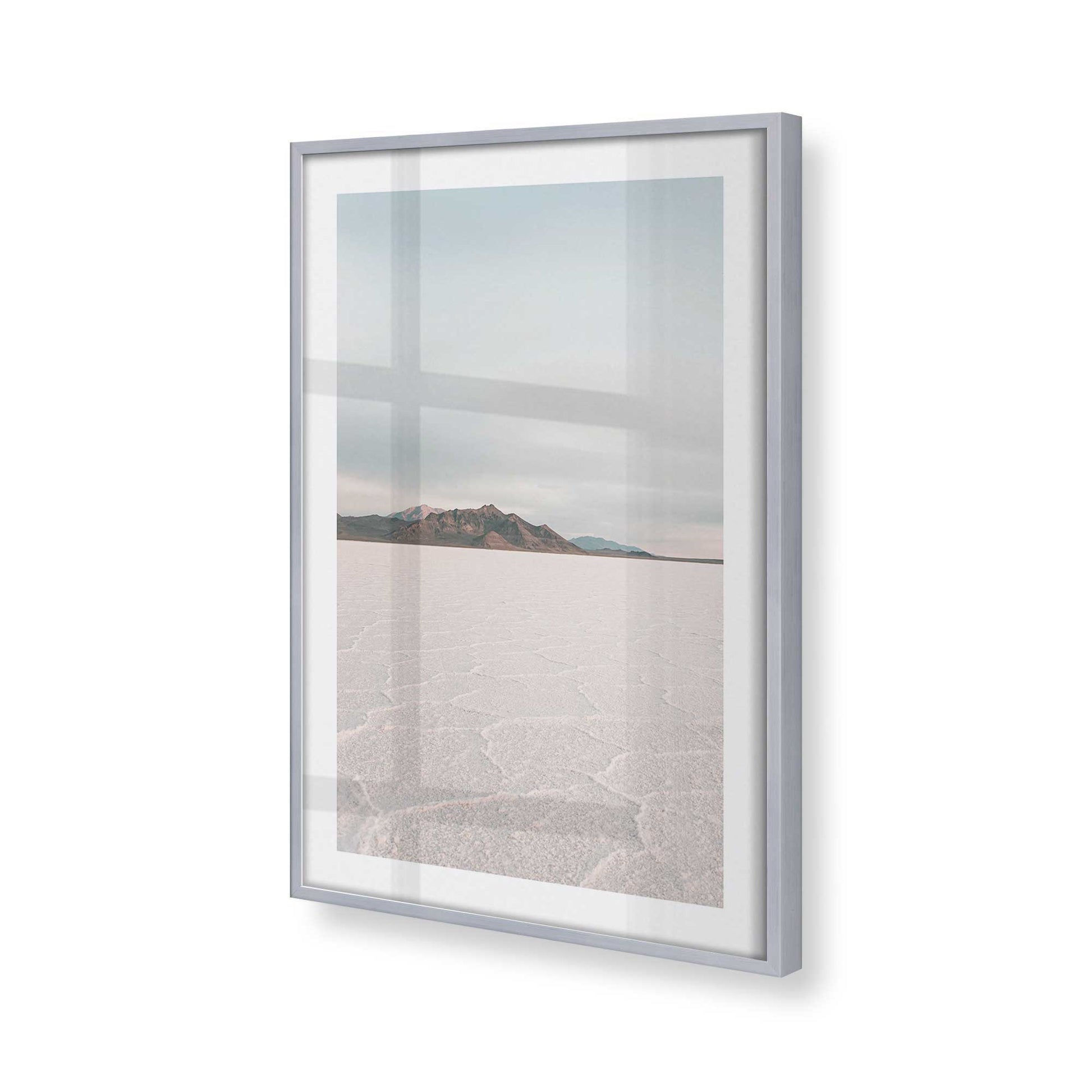 [Color:Polished Chrome], Picture of art in a Polished Chrome frame of the corner