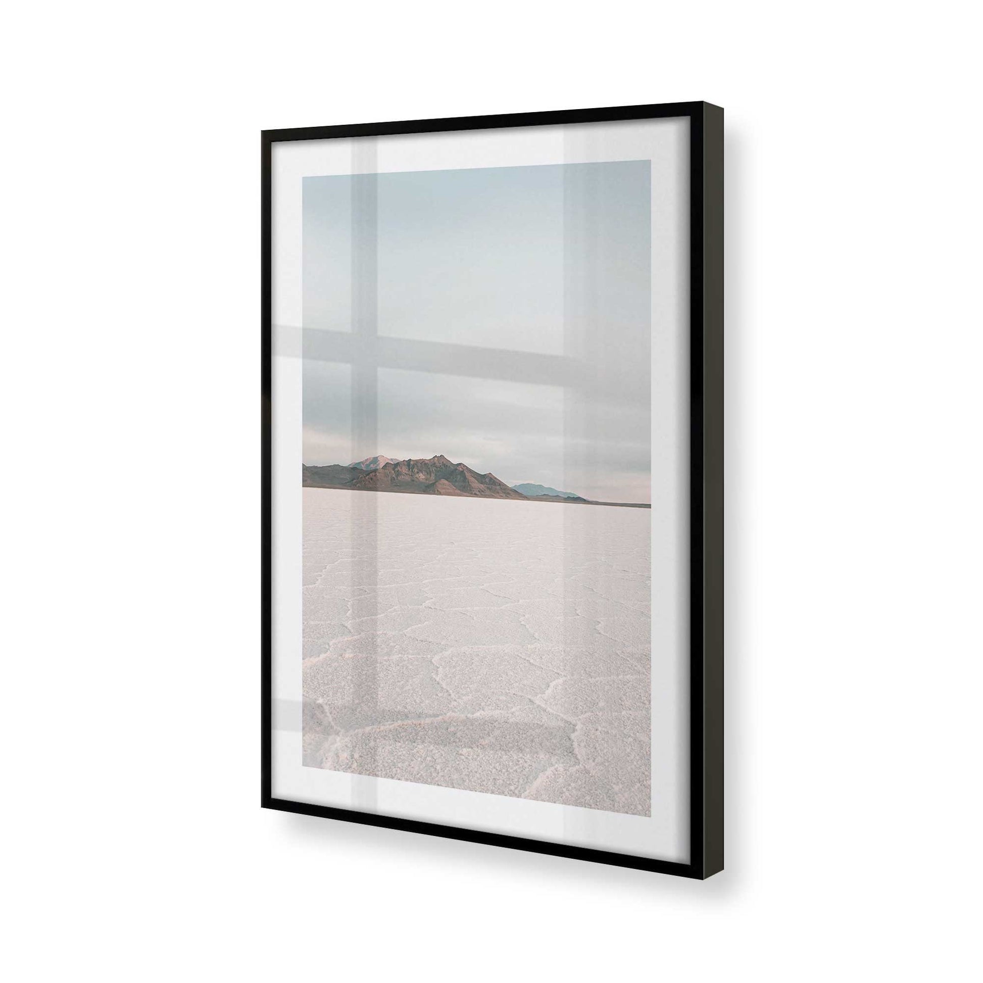 [Color:Satin Black], Picture of art in a Satin Black frame of the corner