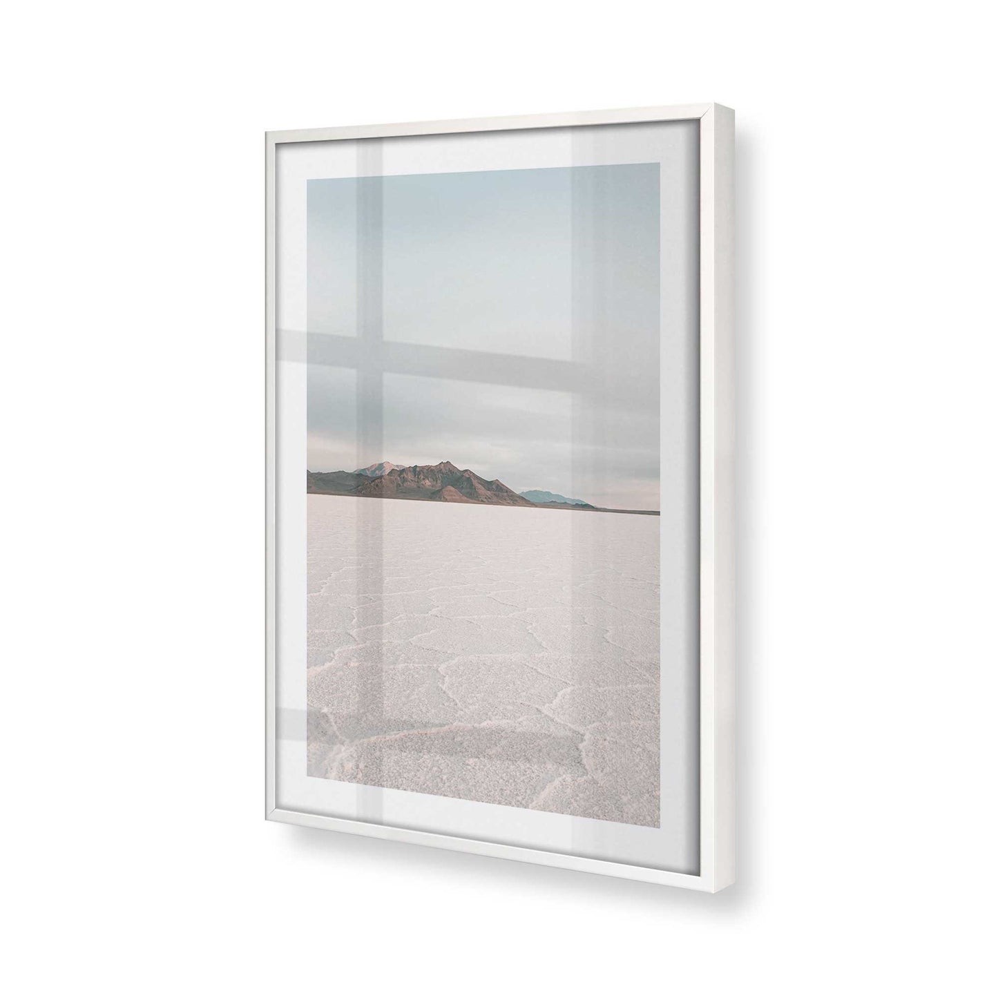 [Color:Opaque White], Picture of art in a Opaque White frame of the corner