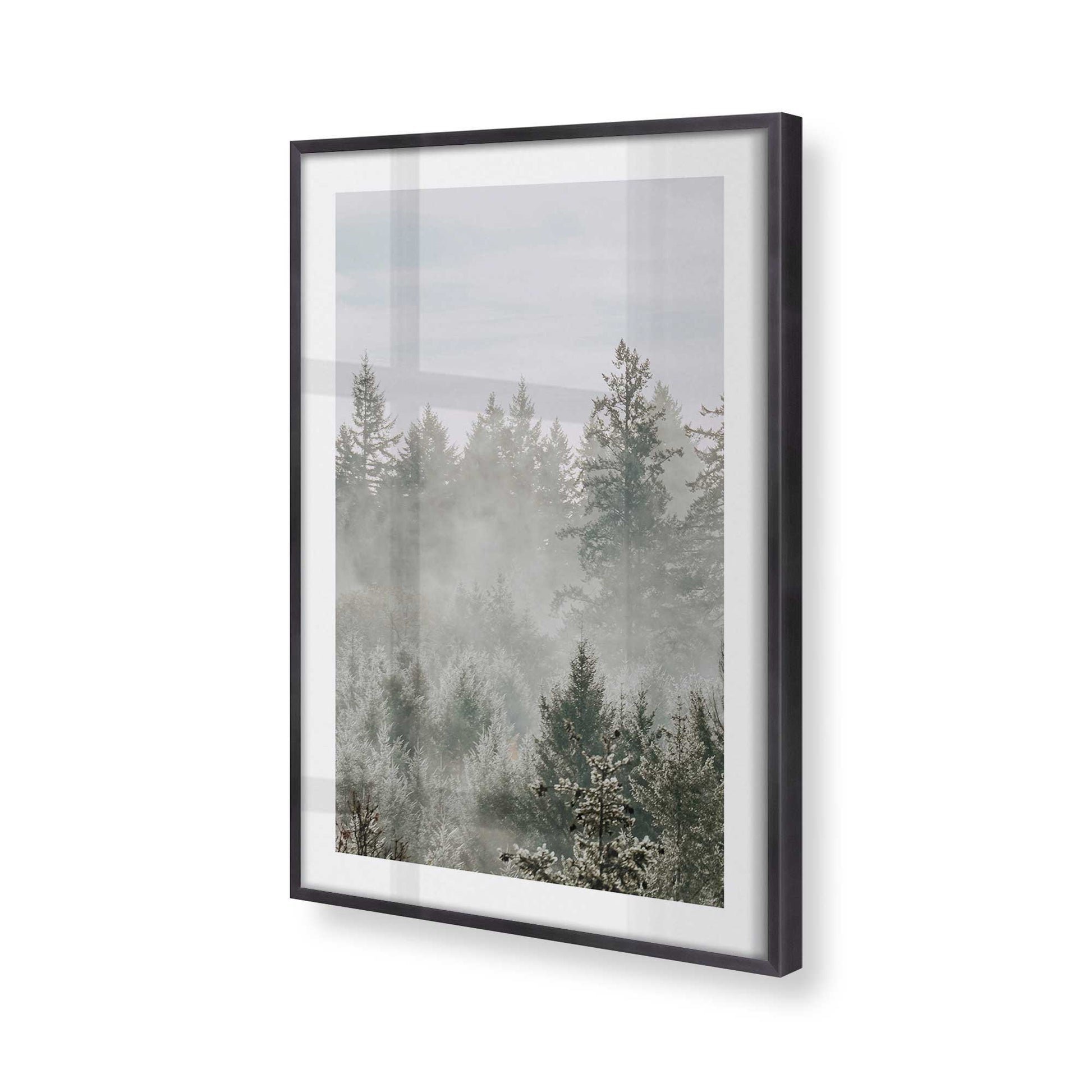 [Color:Weathered Zinc], Picture of art in a Weathered Zinc frame of the corner