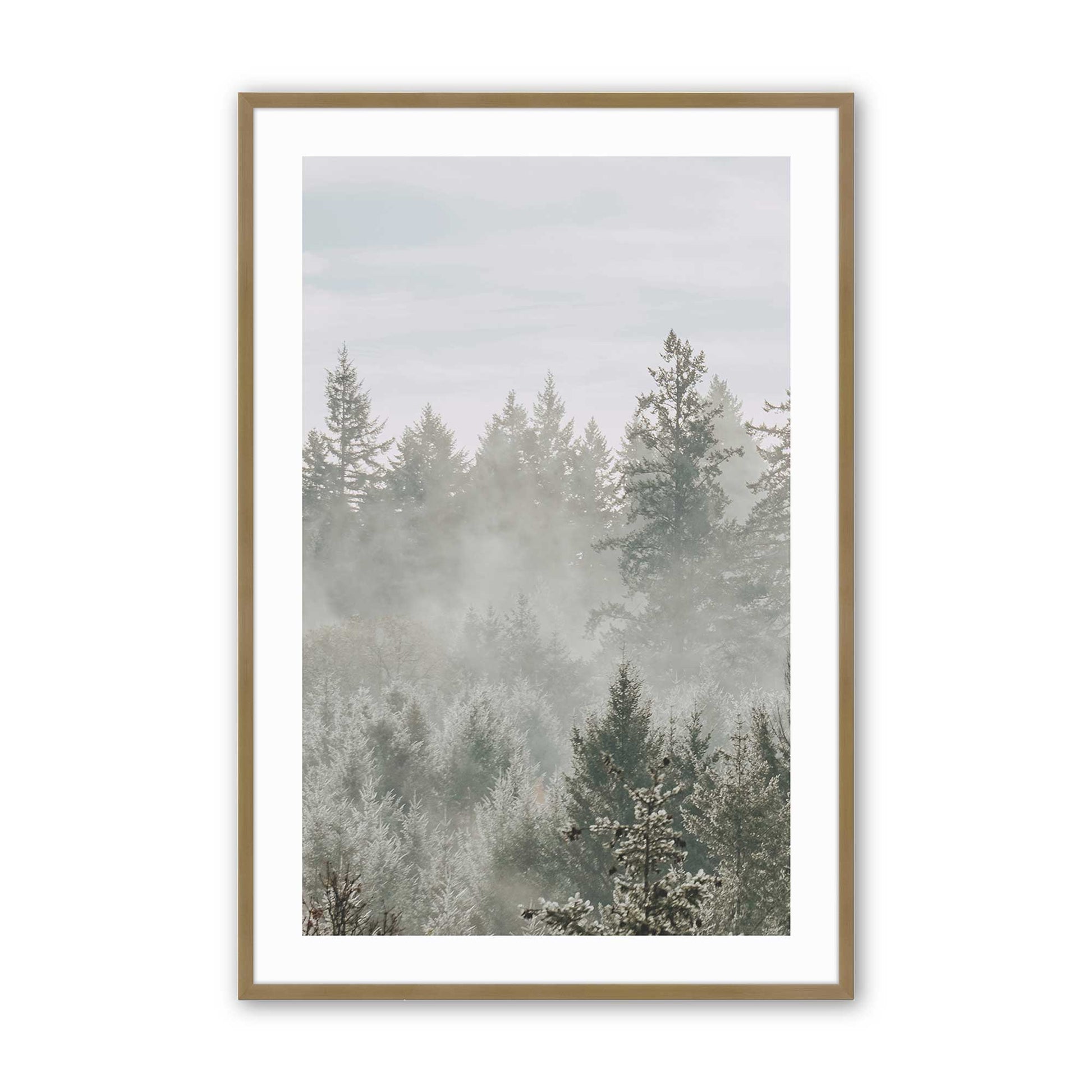 [Color:Brushed Gold], Picture of art in a Brushed Gold frame
