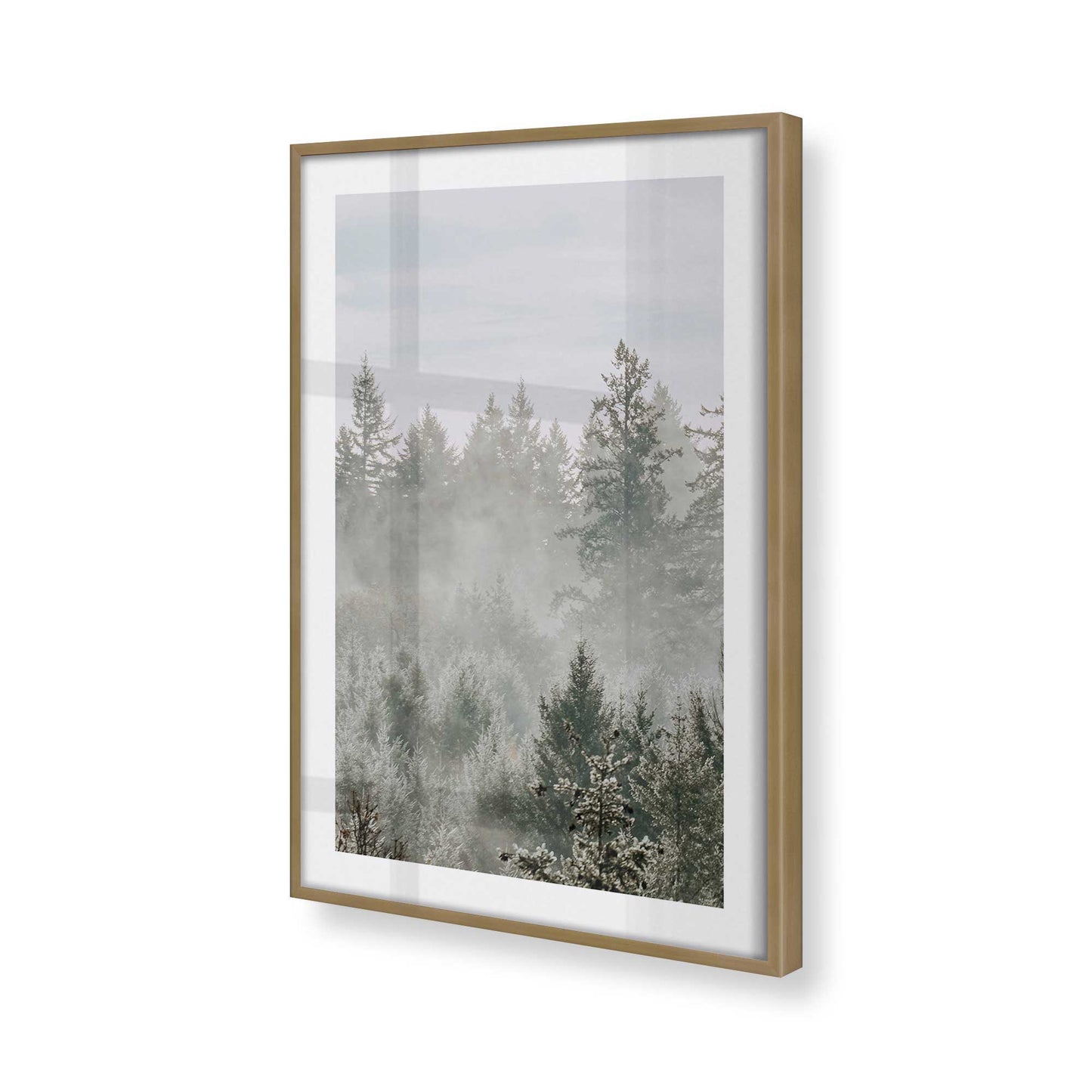 [Color:Brushed Gold], Picture of art in a Brushed Gold frame of the corner